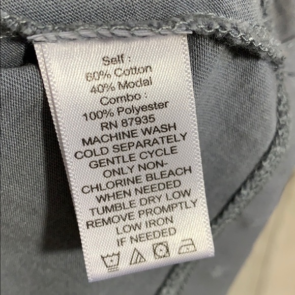 LOGO by Lori Goldstein grey tunic L - Picture 5 of 5